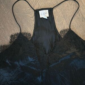 Cami NYC Racer Charmeuse Silk Cami NWT